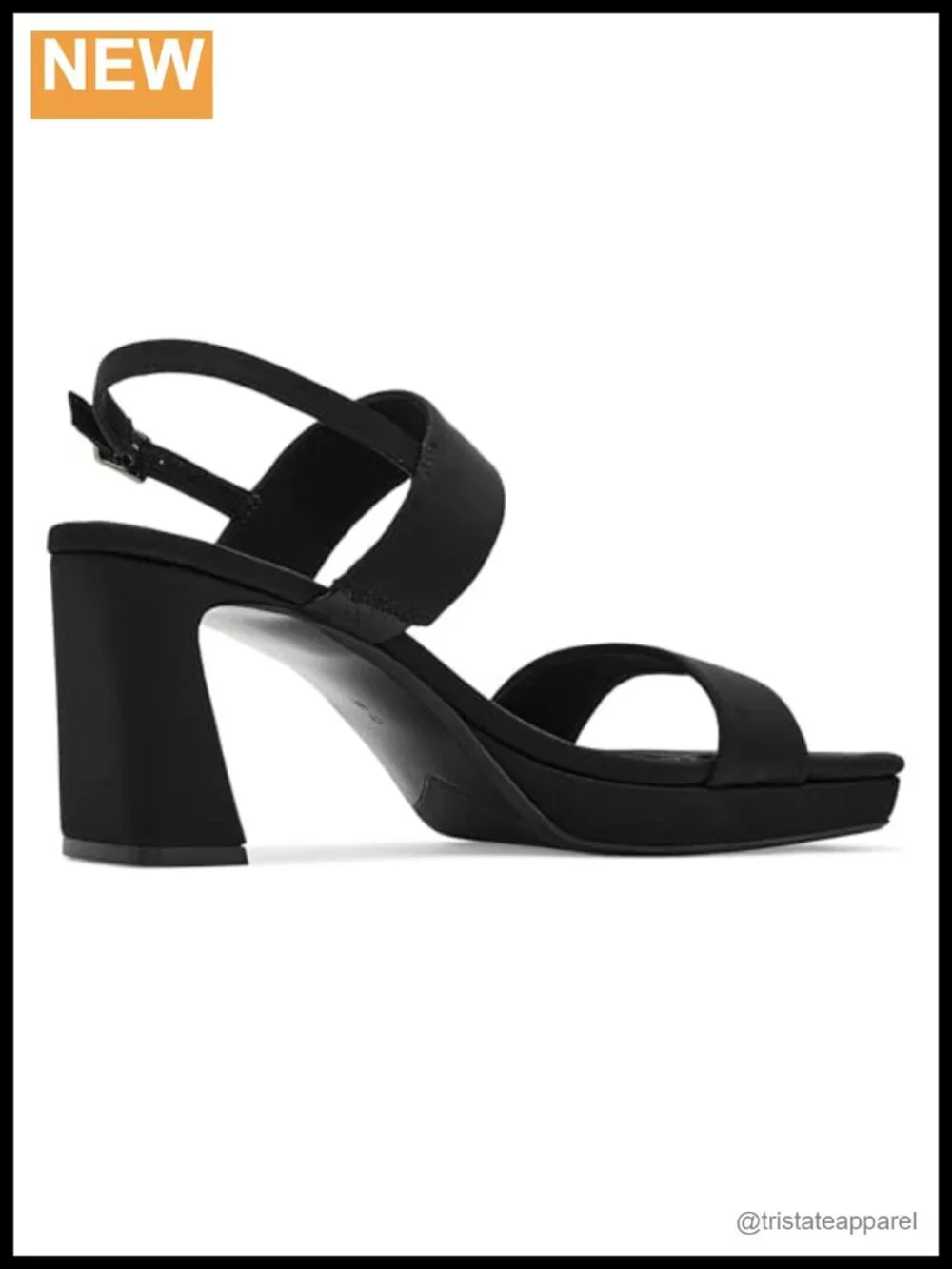 VANELi Maida Leather Double Strap Block Heel Sandals